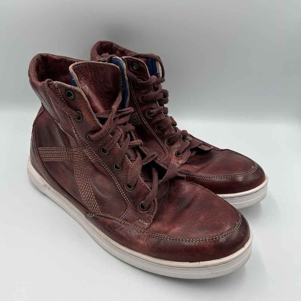 Bed Stu Men's Lordmind Distressed Leather Sneaker Boots Size 9